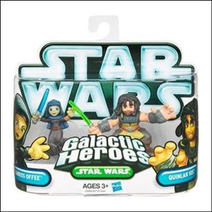 Star Wars: Galactic Heroes figure 98 Barriss Offee and Quinlan Vos