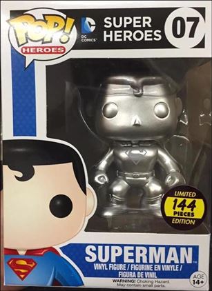 POP! Heroes figure 7-H Superman (Silver) 1/144