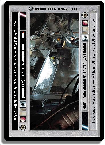 Star Wars: Hoth Limited (Base Set) card 63 Hoth: Echo Command Center (War Room)