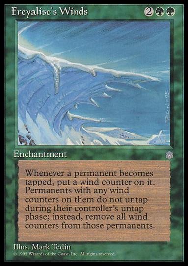 Magic the Gathering: Ice Age (Base Set) card 241 Freyalise's Winds