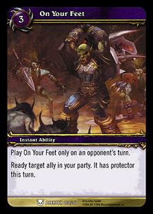 World of Warcraft: Heroes of Azeroth (Base Set) card 164 On Your Feet