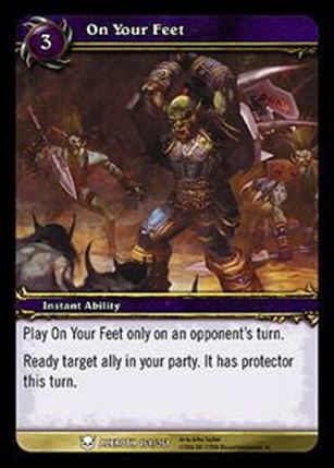 World of Warcraft: Heroes of Azeroth (Base Set) card 164 On Your Feet