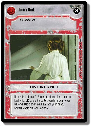 Star Wars: Premiere Limited (Base Set) card 244 Leia's Back