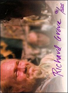 Army of Darkness (Autograph Subset) card 8-B Richard Grove (Card #17) Purple Ink 1/525