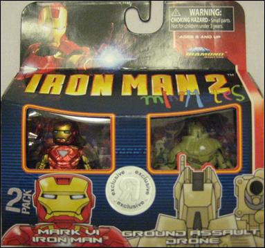 Marvel Minimates (Exclusives) figure 59 Mark VI Iron Man and Ground Assault Drone
