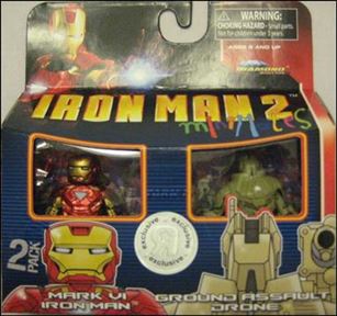 Marvel Minimates (Exclusives) figure 59 Mark VI Iron Man and Ground Assault Drone