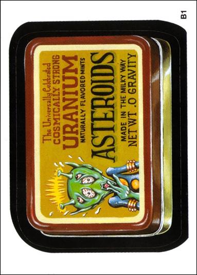 Wacky Packages All-New: Series 1 (Bonus Subset) card B1 Asteroids