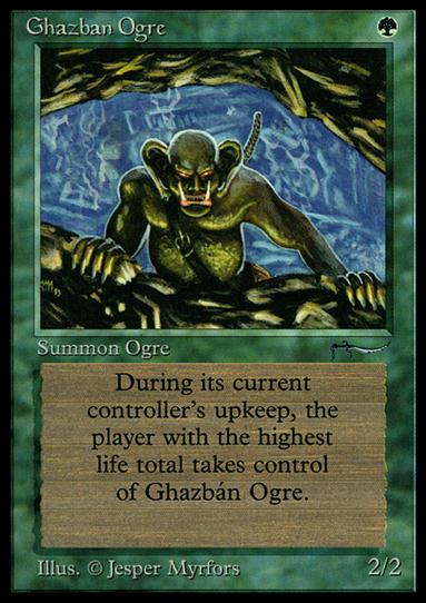 Magic the Gathering: Arabian Nights (Base Set) card 49 Ghazbán Ogre