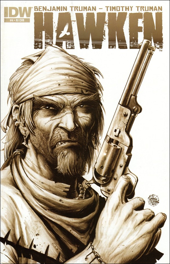 Hawken issue 4-B Timothy Truman 1:10 Cover