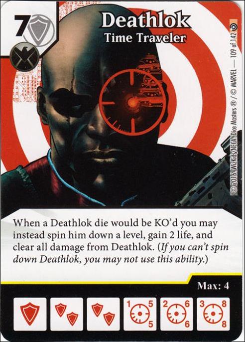 Marvel Dice Masters Civil War card 109 Deathlok: Time Traveler