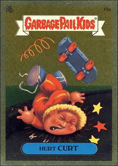 Garbage Pail Kids All-New Series 2 (Foil Sticker Subset)  card F9a Hurt Curt