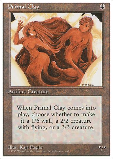 Magic the Gathering: 4th Edition (Base Set) card 342 Primal Clay