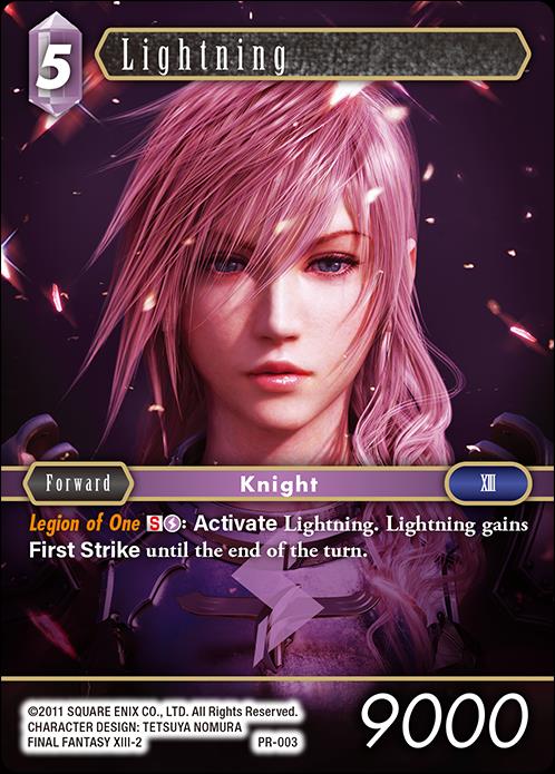 Final Fantasy Trading Card Game (Promo) card PR-003 Lightning