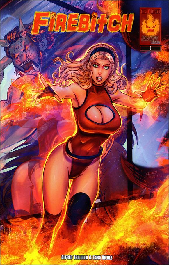 Firebitch issue 3 Alfred Trujillo "Firestorm Arena" Wraparound Cover