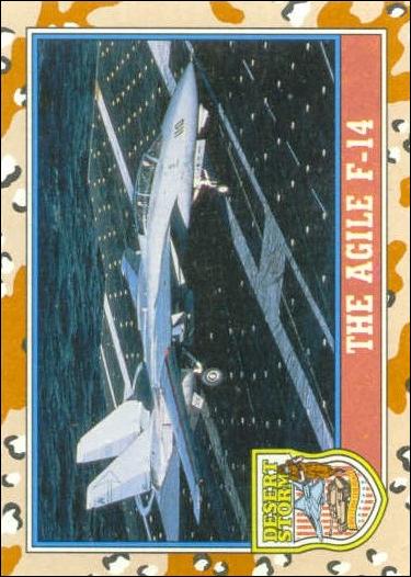 Desert Storm: Series 2 (Base Set) card 114 The Agile F-14