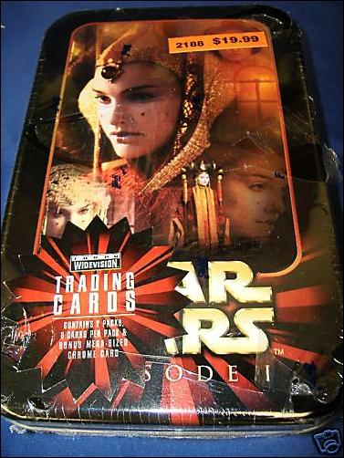 Star Wars: Episode I Widevision: Series 1 card 6-D Sealed Collector's Tin - Queen Amidala
