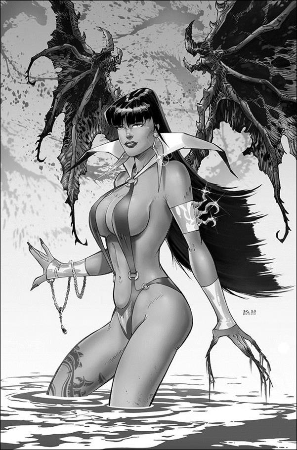 Vampirella (2019) issue 19-K R.B. White 1:15 Black & White Virgin Cover