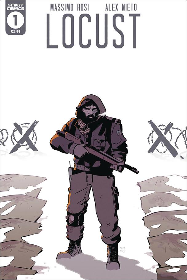 Locust issue 1-B Second Printing Cover