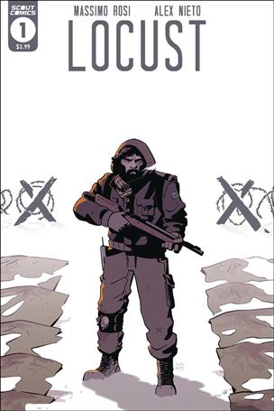 Locust issue 1-B Second Printing Cover
