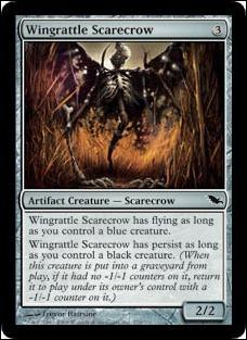 Magic the Gathering: Shadowmoor (Base Set) card 270 Wingrattle Scarecrow