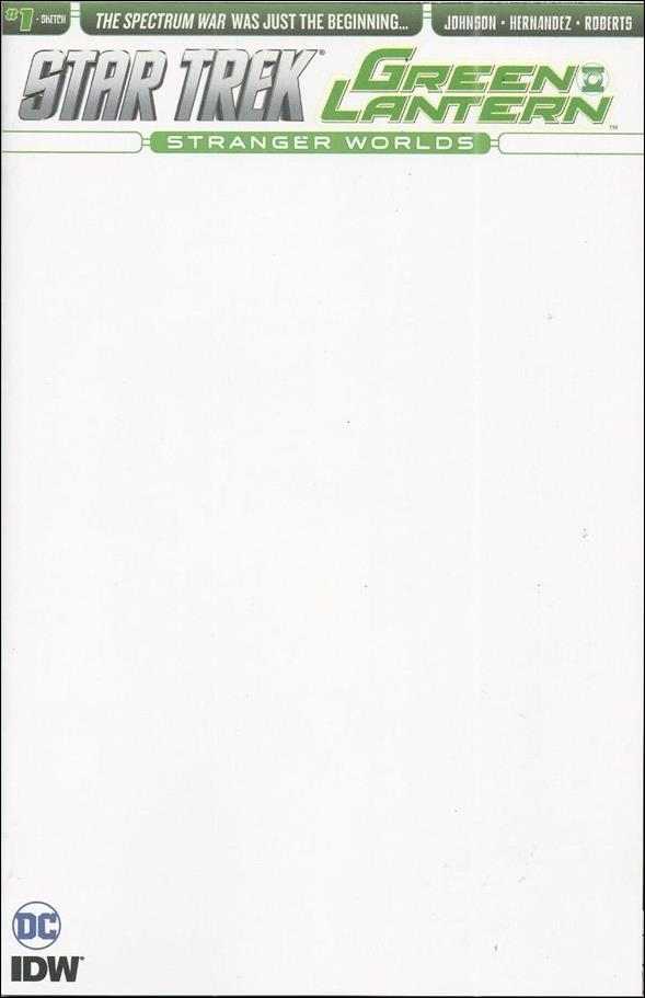 Star Trek/Green Lantern (2016) issue 1-C Blank/Sketch Cover