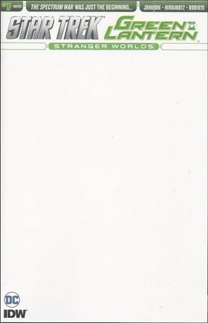 Star Trek/Green Lantern (2016) issue 1-C Blank/Sketch Cover