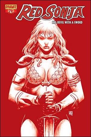 Red Sonja (2005) issue 74-B Walter Geovani Blood Red Cover 1/25