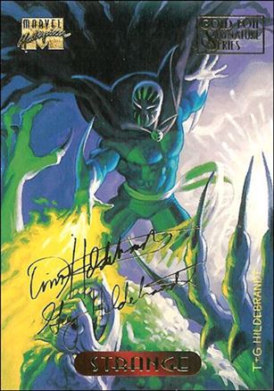 1994 Marvel Masterpieces (Gold-Foil Signature Parallel Base Set) card 119 Strange