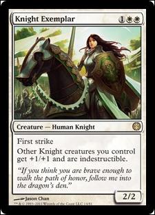Magic the Gathering: Duel Decks: Knights vs. Dragons (Base Set) card 14 Knight Exemplar