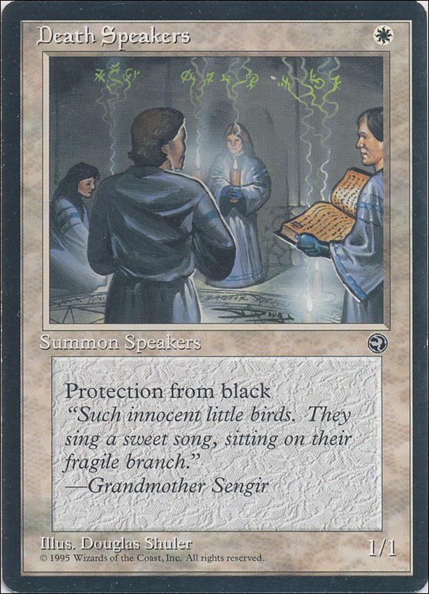 Magic the Gathering: Homelands (Base Set) card 7 Death Speakers