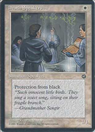 Magic the Gathering: Homelands (Base Set) card 7 Death Speakers