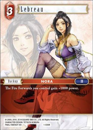 Final Fantasy Trading Card Game: Opus I (Base Set) card 030R Lebreau