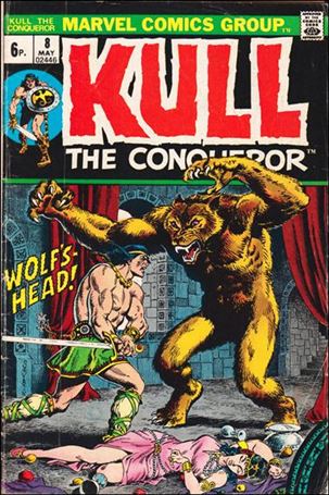 Kull the Conqueror (1971) issue 8-B UK Price Cover