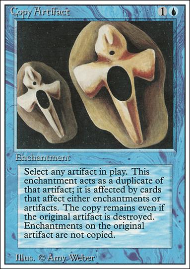 Magic the Gathering: Revised (Base Set) card 53 Copy Artifact