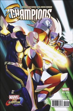 Champions (2016) issue 11-B Chamba Marvel vs Capcom Cover