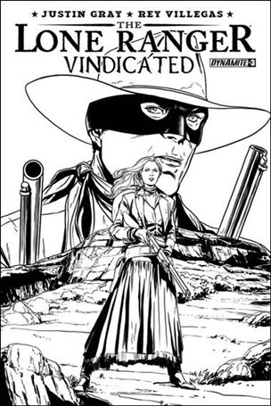 Lone Ranger: Vindicated issue 3-B 1:10 Black & White Cover