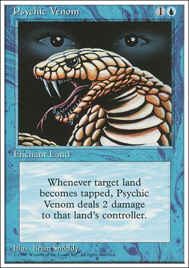 Magic the Gathering: 4th Edition (Base Set) card 96 Psychic Venom