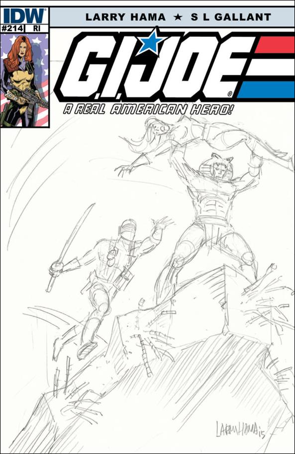 G.I. Joe: A Real American Hero issue 214-C Larry Hama 1:10 Cover