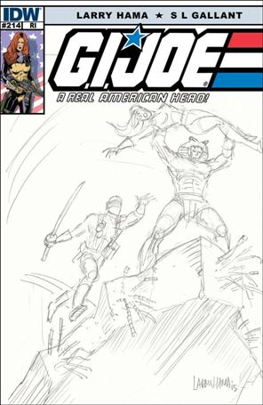 G.I. Joe: A Real American Hero issue 214-C Larry Hama 1:10 Cover