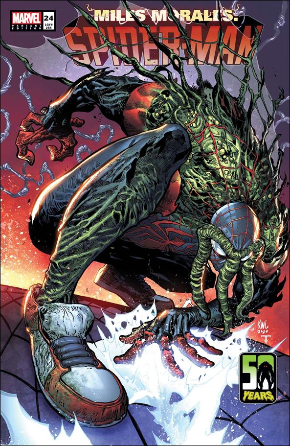 Miles Morales: Spider-Man (2018) issue 24-B Ken Lashley Man-Thing Cover