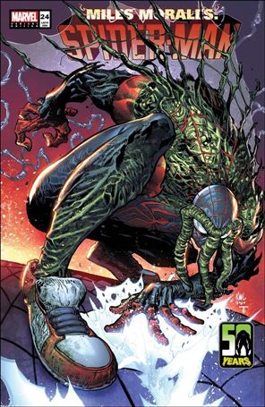 Miles Morales: Spider-Man (2018) issue 24-B Ken Lashley Man-Thing Cover