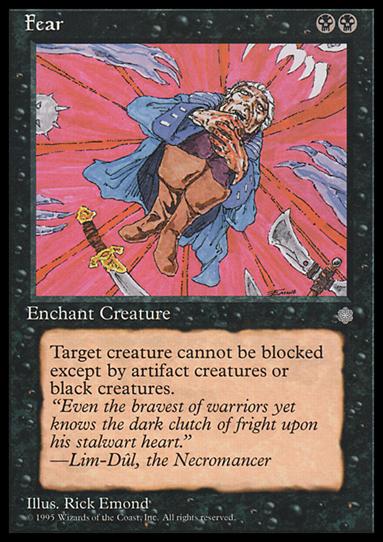 Magic the Gathering: Ice Age (Base Set) card 124 Fear