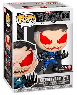 POP! Marvel figure 689-B Venomized Mr. Fantastic (Metallic)