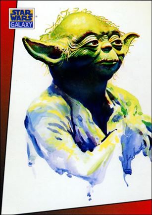 Star Wars Galaxy: Series 1 (Promo) card E Yoda