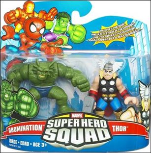 Marvel Super Hero Squad figure 71 Abomination and Thor