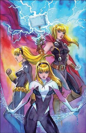 Spider-Gwen: Gwenverse issue 1-L Sabine Rich Unknown/SLH/Comic Traders Virgin Cover