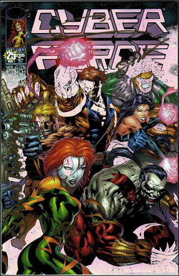 Cyberforce (1993) issue 25-B DF (Signed by Silvestri, Holguin, Chun, Firchow) 