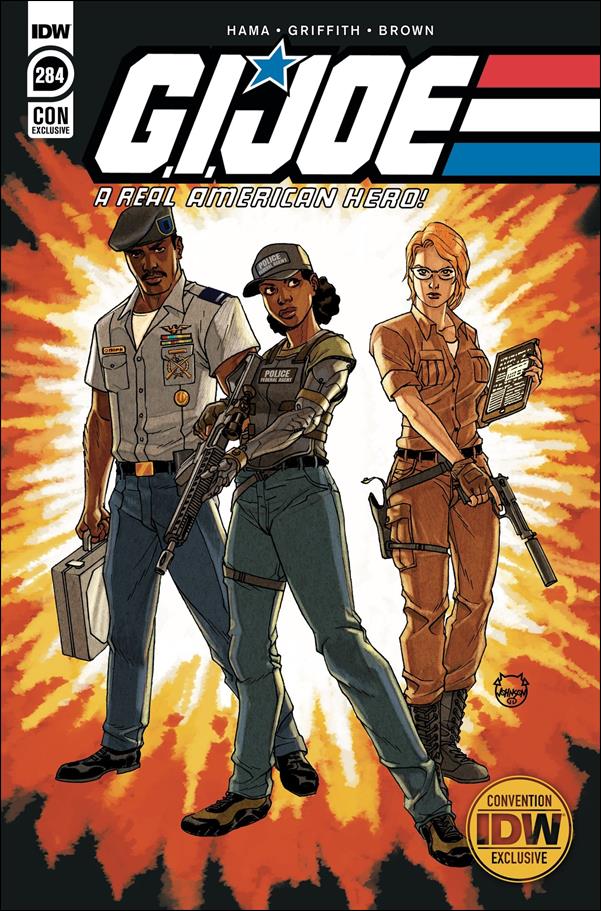 G.I. Joe: A Real American Hero issue 284-D Dave Johnson Convention Cover A (“CID” Team)