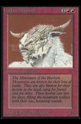 Magic the Gathering: Limited Edition Alpha (Base Set) card 158 Hurloon Minotaur