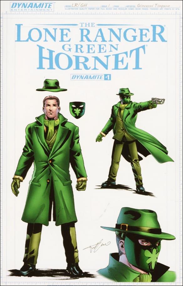 Lone Ranger / Green Hornet issue 1-B Giovanni Timpano 1:10 Design Cover